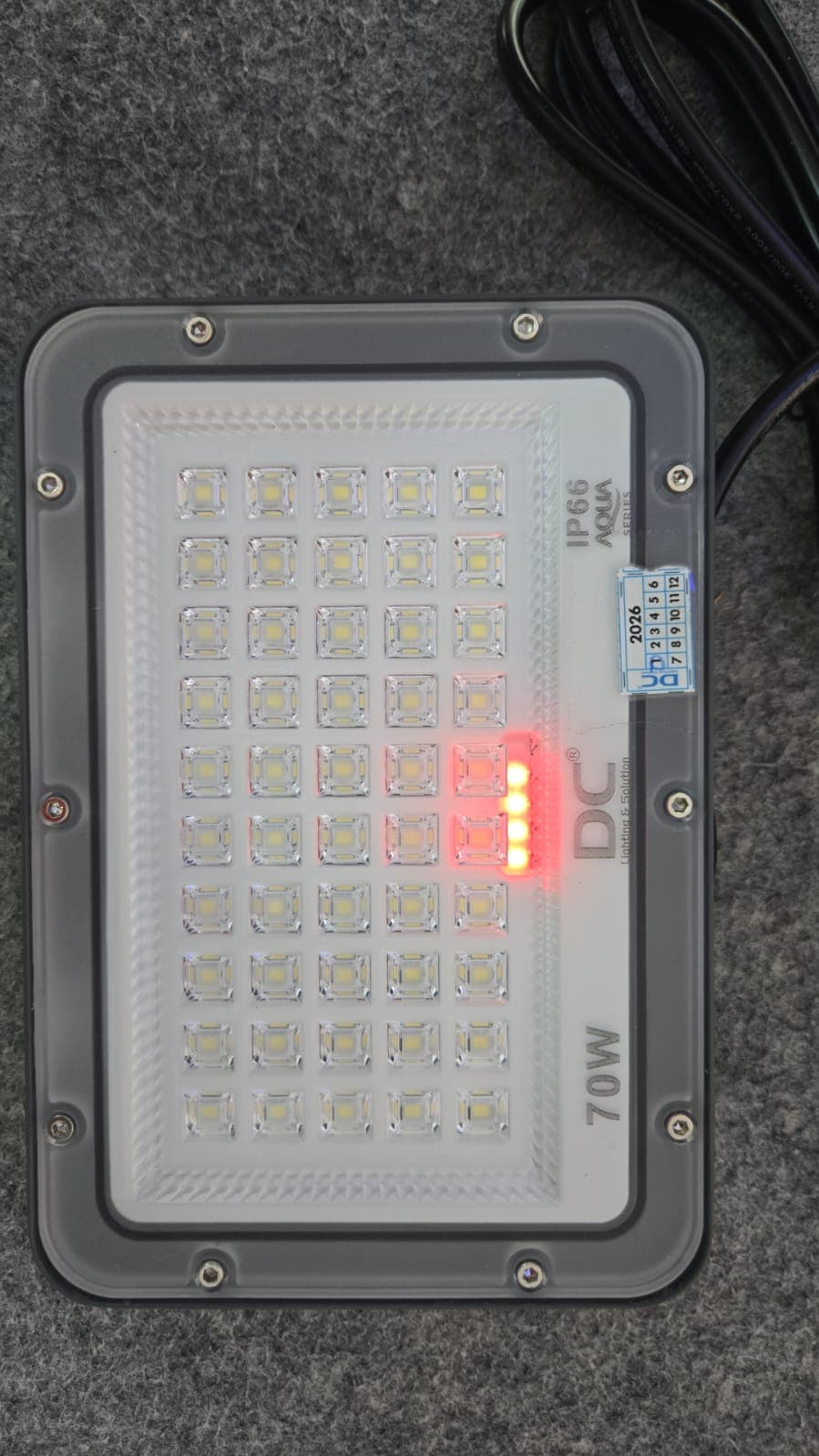 DC 70W IP66 Solar LED Flood Light