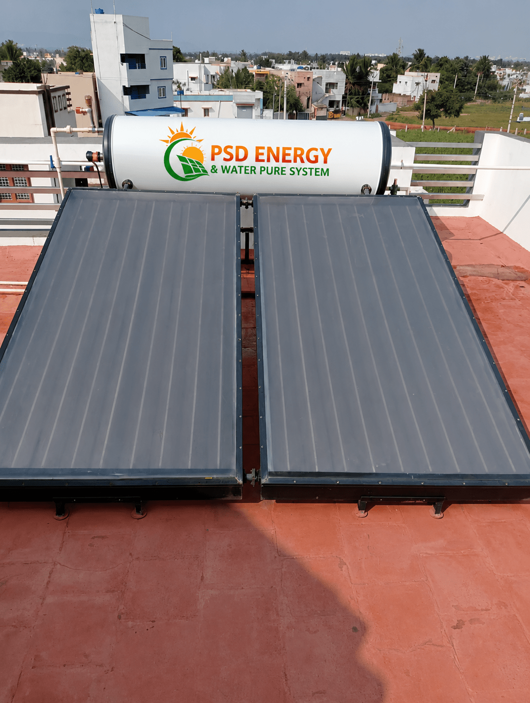 Flat Plate Solar Water Heating System